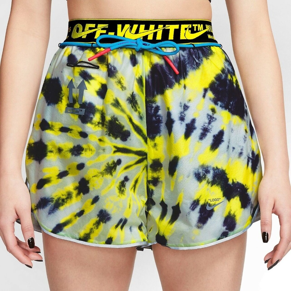 OFF-WHITE x Nike Women's NRG Running Shorts - Volt | LIKE NEW